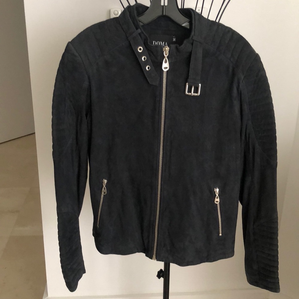 NWT AUTHENTIC DOMA SUEDE MOTO JACKET